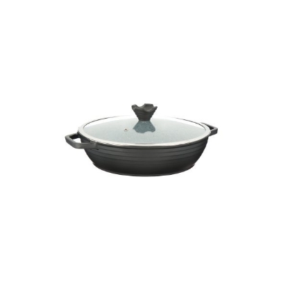 تصویر  تابه دو دسته درب دار عروس مدل کلاسيک خطی سایز 24