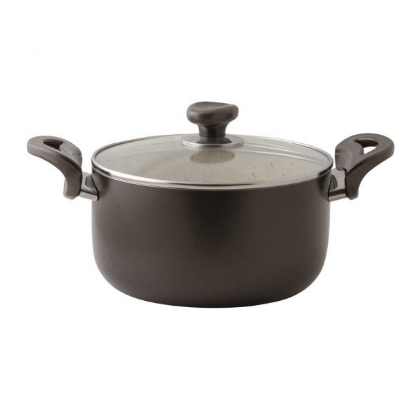 تصویر  قابلمه عروس مدل پارمیس با درب پیرکس سایز ۲۲