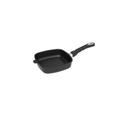 تصویر  ماهیتابه مربع دسته گریل نچسب AMT سایز 20