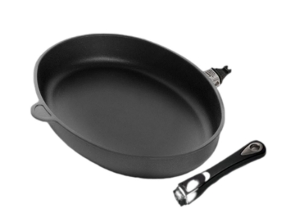 تصویر  ماهیتابه بیضی دسته بازشو نچسب AMT سایز 41