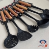 تصویر  ابزار آشپزخانه سیلیکونی دسته چوبی شنگیا
