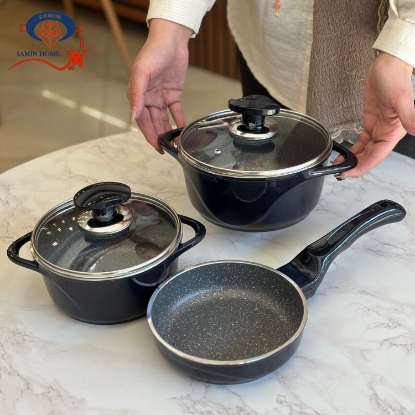 تصویر  سرویس پخت و پز دانشجویی ۵ پارچه گرانیتی عروس مدل ویکتوریا